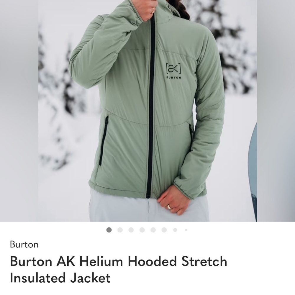 Burton AK Helium Hooded Insulated Jacket - Sage